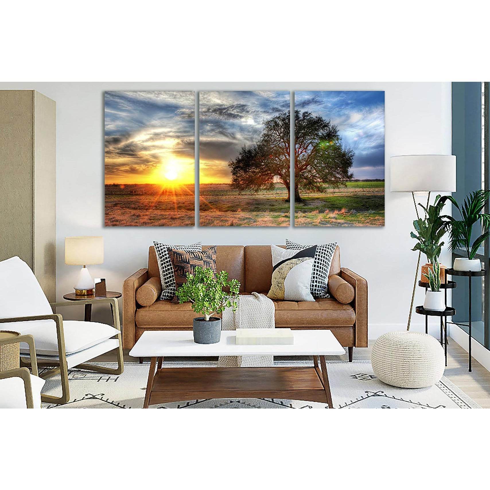 Sunset On A Texas Farm №SL240 Ready to Hang Canvas PrintCanvas art arrives ready to hang, with hanging accessories included and no additional framing required. Every canvas print is hand-crafted, made on-demand at our workshop and expertly stretched aroun
