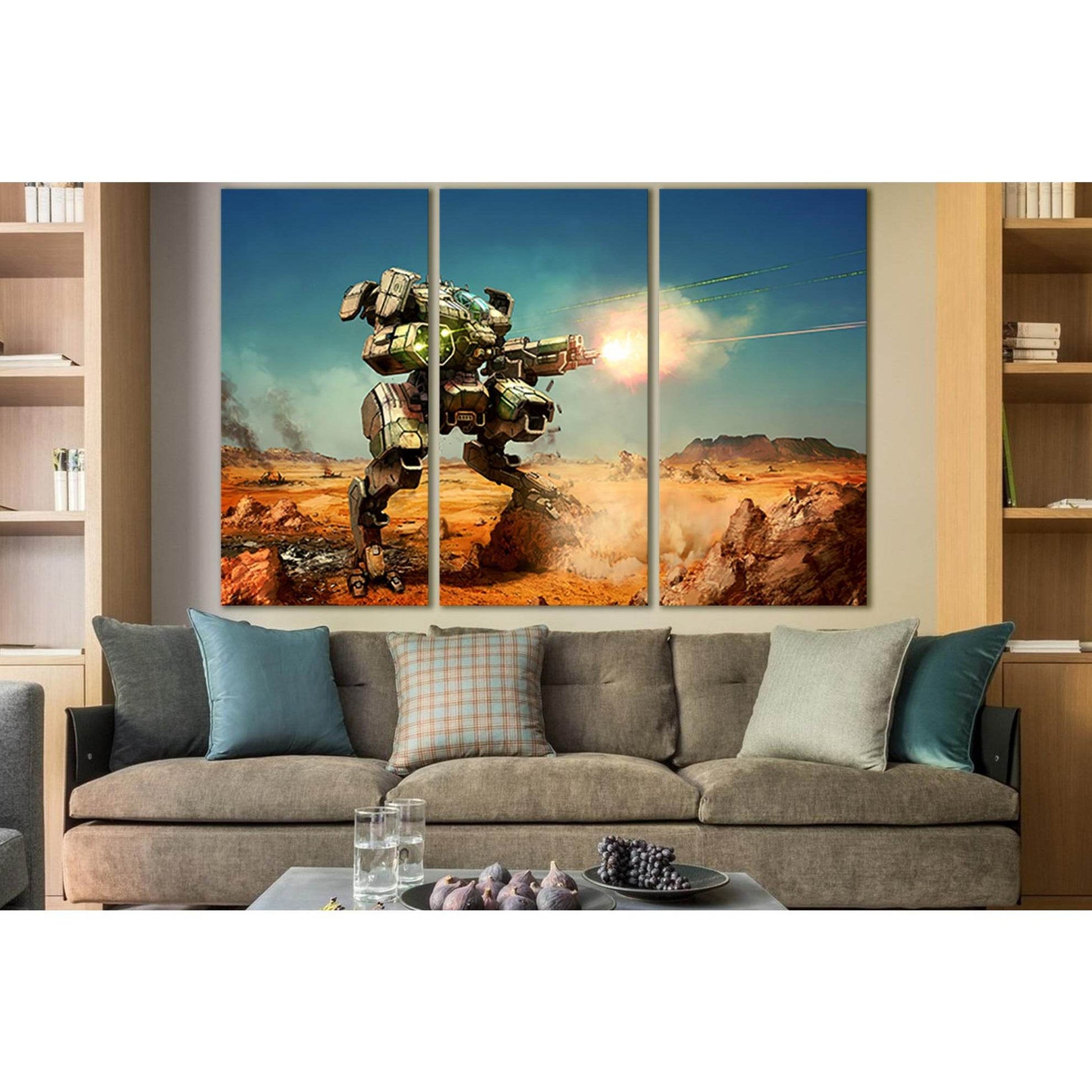 Robot Red Hunter №SL1295 Ready to Hang Canvas PrintCanvas art arrives ready to hang, with hanging accessories included and no additional framing required. Every canvas print is hand-crafted, made on-demand at our workshop and expertly stretched around 100