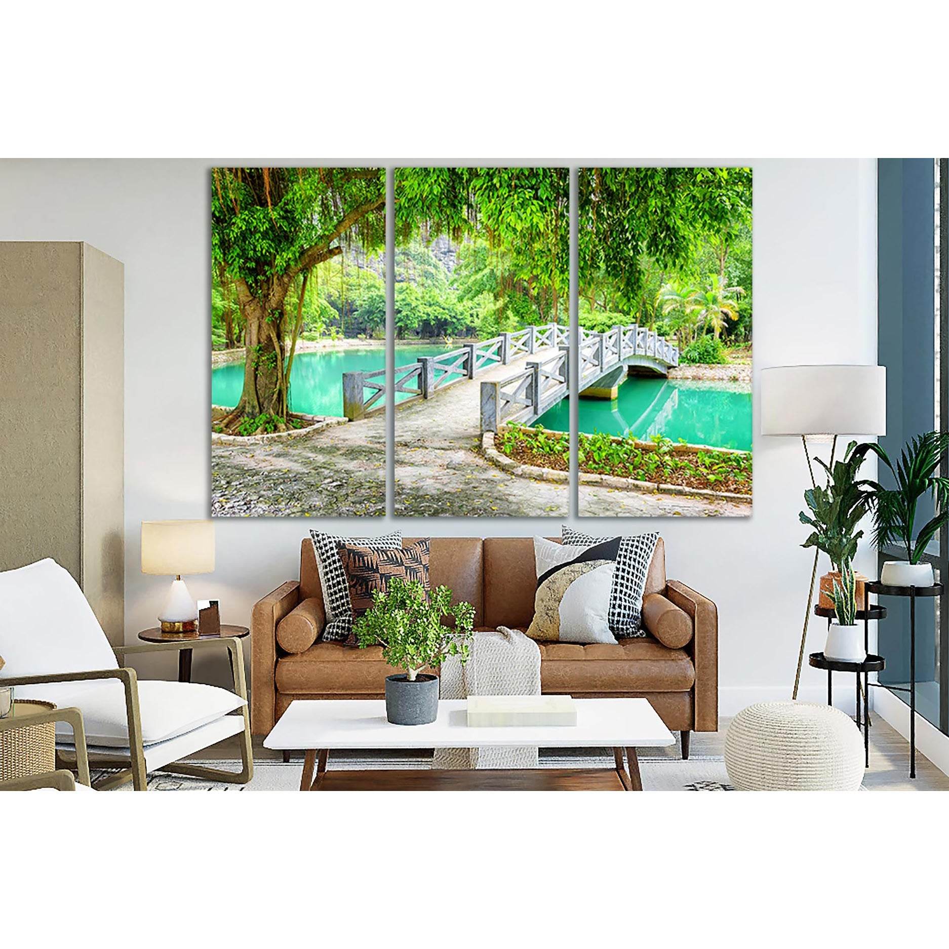 Park With Bridge In Vietnam №SL1107 Ready to Hang Canvas PrintCanvas art arrives ready to hang, with hanging accessories included and no additional framing required. Every canvas print is hand-crafted, made on-demand at our workshop and expertly stretched