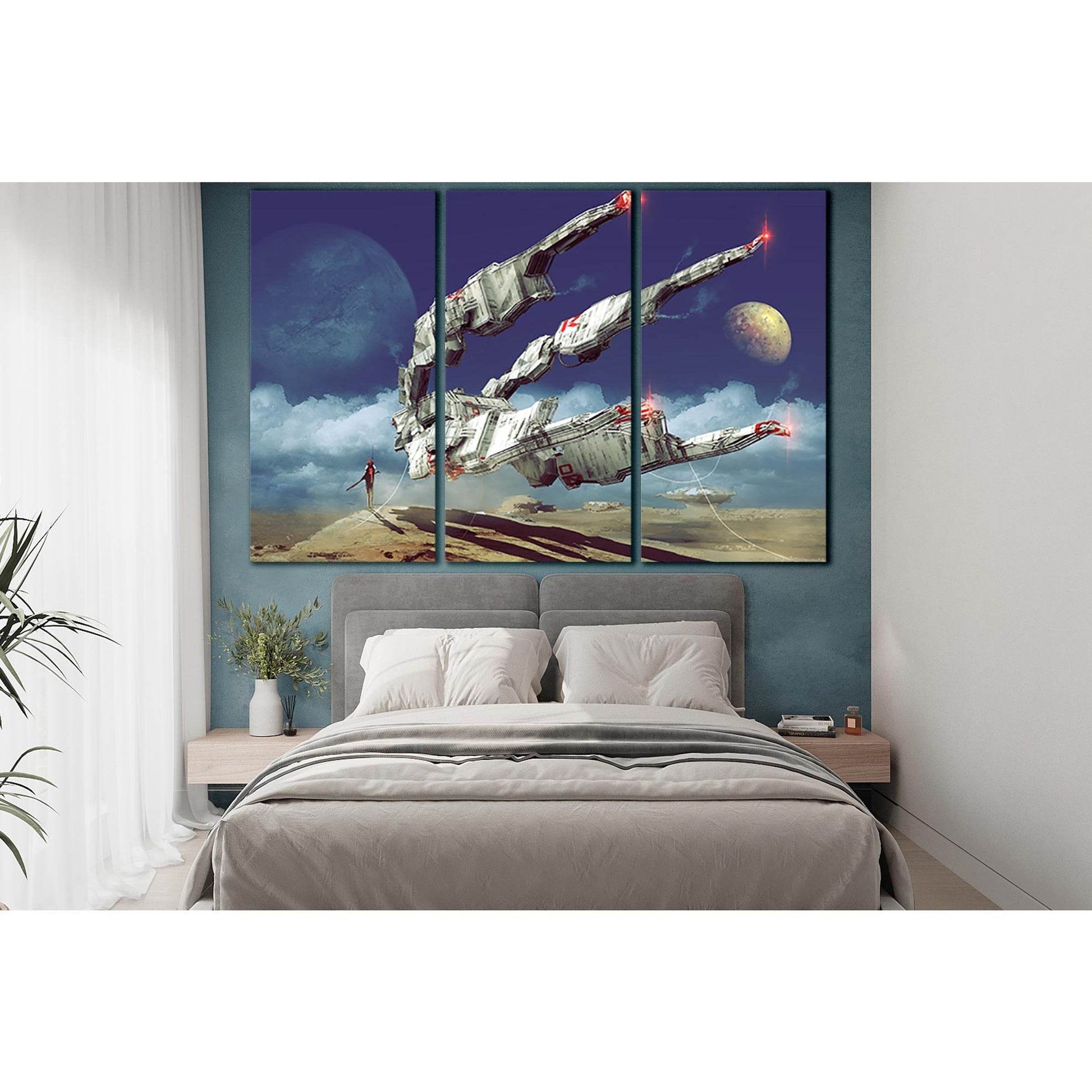 Spaceship In Desert №SL1288 Ready to Hang Canvas PrintCanvas art arrives ready to hang, with hanging accessories included and no additional framing required. Every canvas print is hand-crafted, made on-demand at our workshop and expertly stretched around