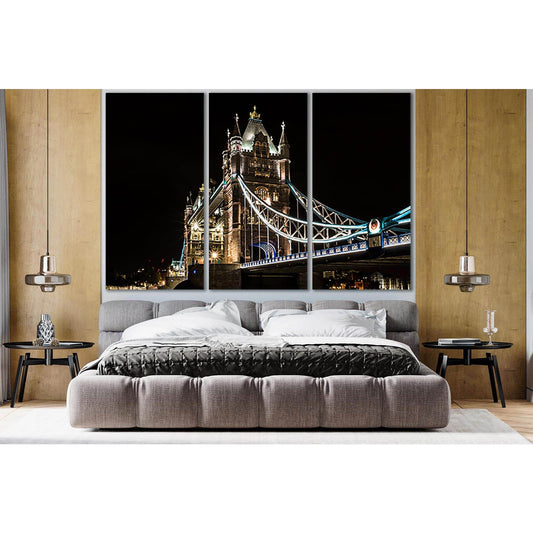 Tower Bridge At Night №SL1092 Ready to Hang Canvas PrintCanvas art arrives ready to hang, with hanging accessories included and no additional framing required. Every canvas print is hand-crafted, made on-demand at our workshop and expertly stretched aroun