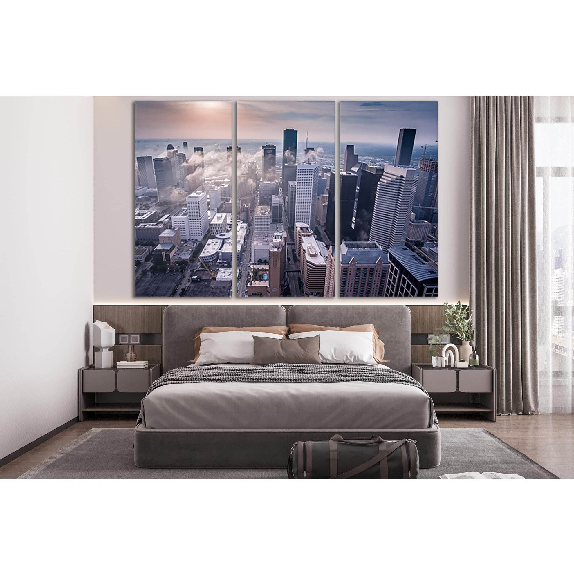 Downtown Houston Texas Skyline №SL332 Ready to Hang Canvas PrintCanvas art arrives ready to hang, with hanging accessories included and no additional framing required. Every canvas print is hand-crafted, made on-demand at our workshop and expertly stretch