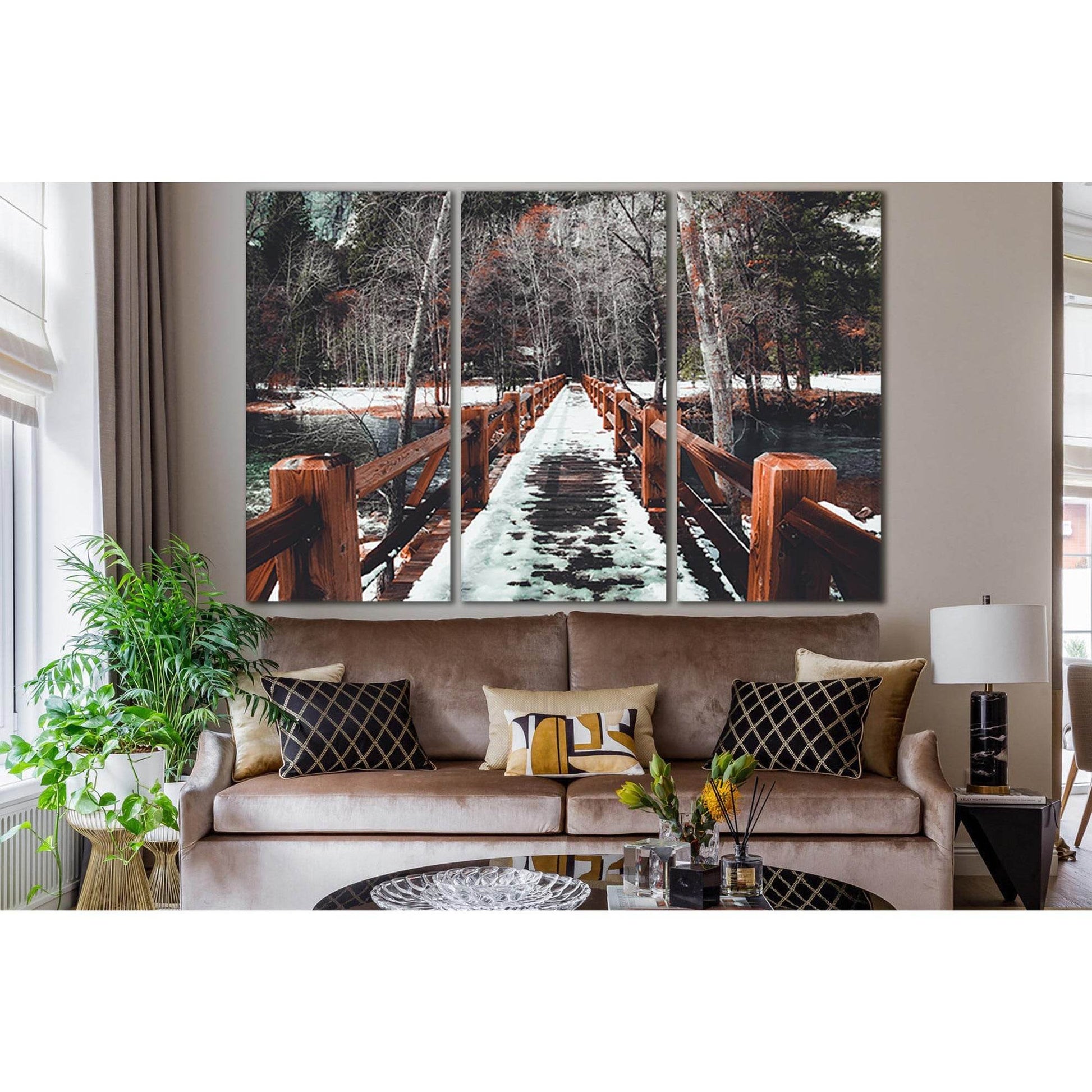 Wooden Bridge In Winter №SL1142 Ready to Hang Canvas PrintCanvas art arrives ready to hang, with hanging accessories included and no additional framing required. Every canvas print is hand-crafted, made on-demand at our workshop and expertly stretched aro