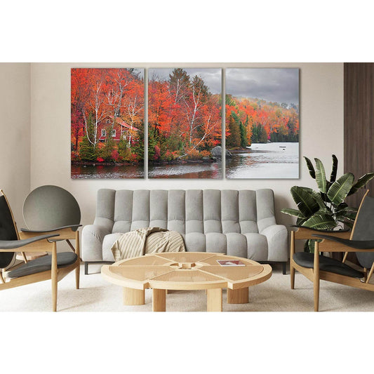 Colorful Autumn Trees By The Lake №SL659 Ready to Hang Canvas PrintCanvas art arrives ready to hang, with hanging accessories included and no additional framing required. Every canvas print is hand-crafted, made on-demand at our workshop and expertly stre