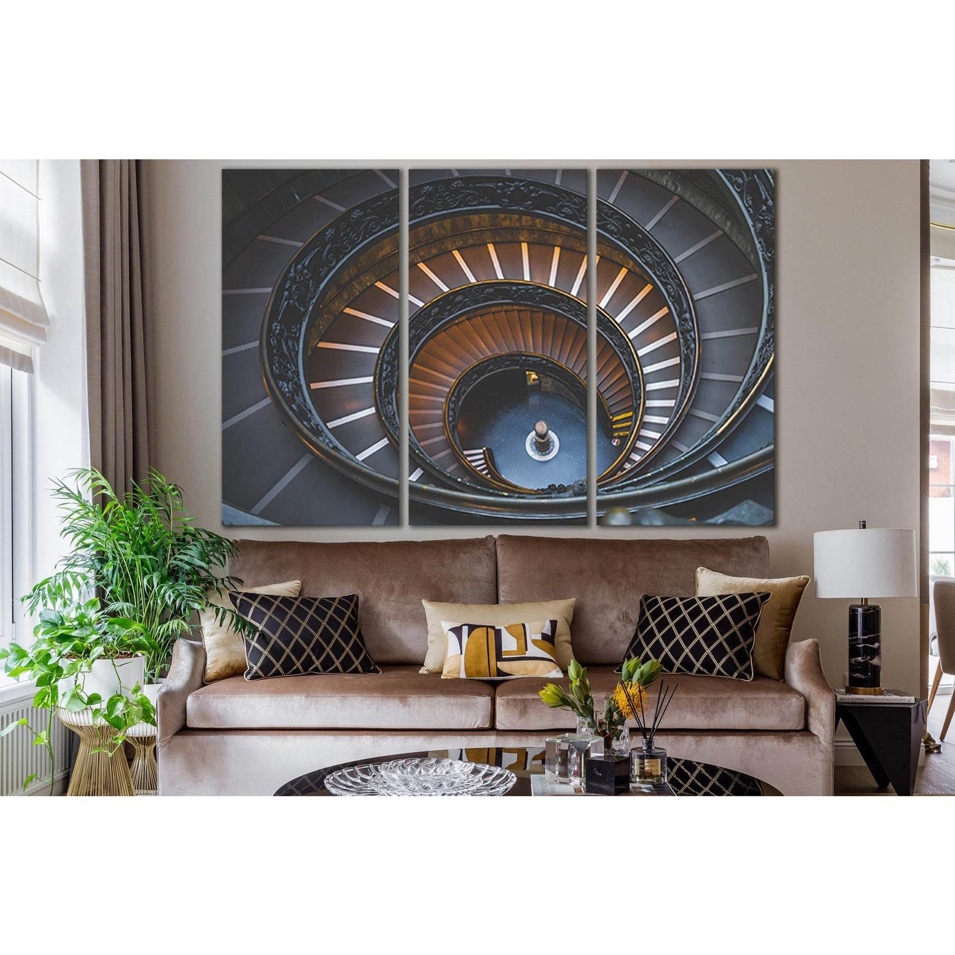 Empty Spiral Staircase №SL1374 Ready to Hang Canvas PrintCanvas art arrives ready to hang, with hanging accessories included and no additional framing required. Every canvas print is hand-crafted, made on-demand at our workshop and expertly stretched arou