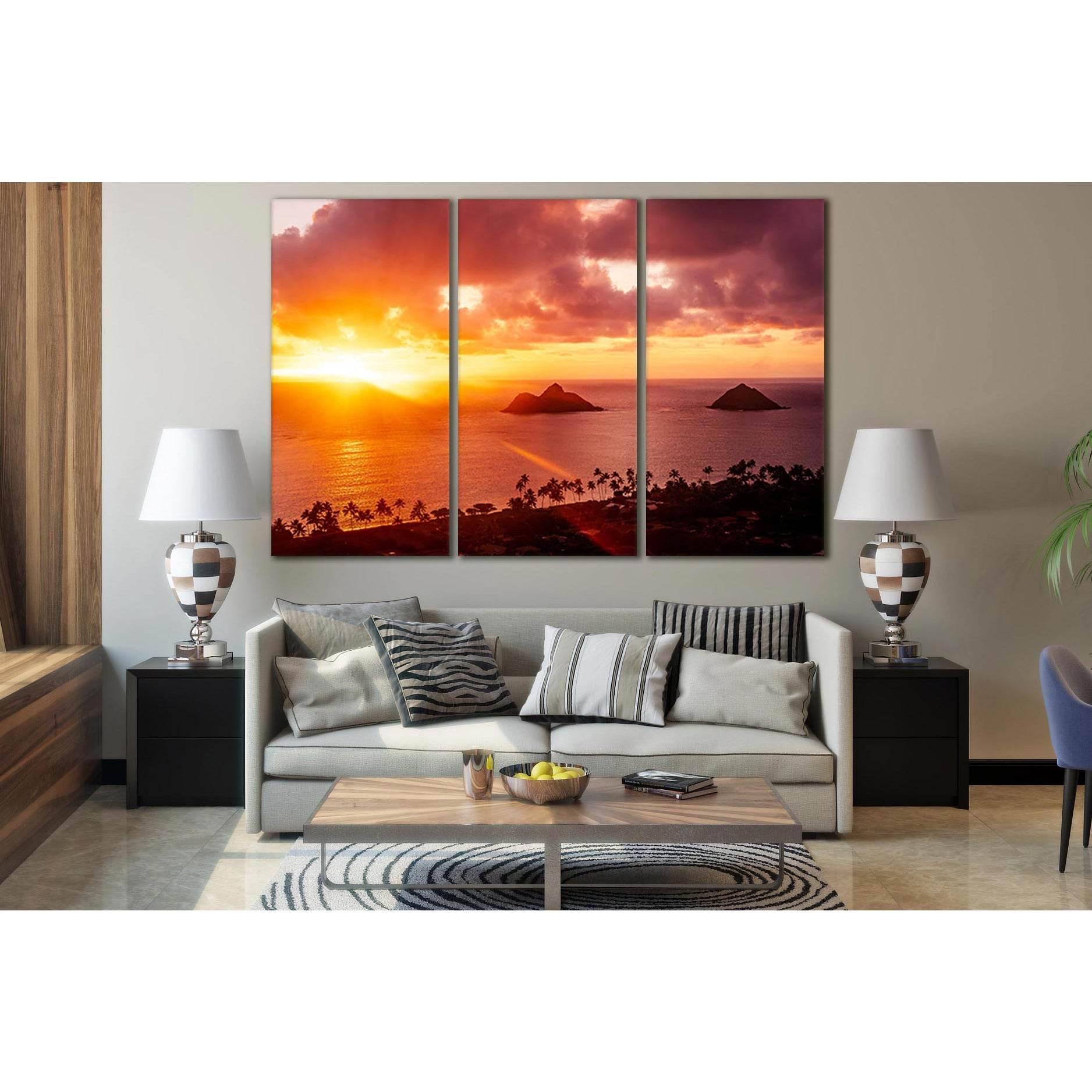 Sun Rays Beautiful Sunset №SL261 Ready to Hang Canvas PrintFast traslate Icon translate Canvas art arrives ready to hang, with hanging accessories included and no additional framing required. Every canvas print is hand-crafted, made on-demand at our works