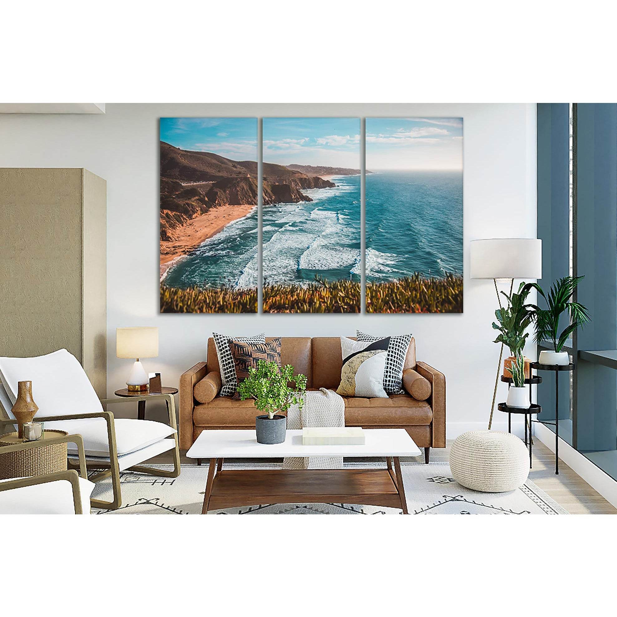 Beautiful Beach And Sea Waves №SL91 Ready to Hang Canvas PrintCanvas art arrives ready to hang, with hanging accessories included and no additional framing required. Every canvas print is hand-crafted, made on-demand at our workshop and expertly stretched