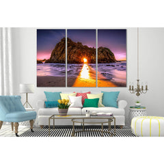 Beautiful Rock And Sun Rays №SL289 Ready to Hang Canvas PrintCanvas art arrives ready to hang, with hanging accessories included and no additional framing required. Every canvas print is hand-crafted, made on-demand at our workshop and expertly stretched