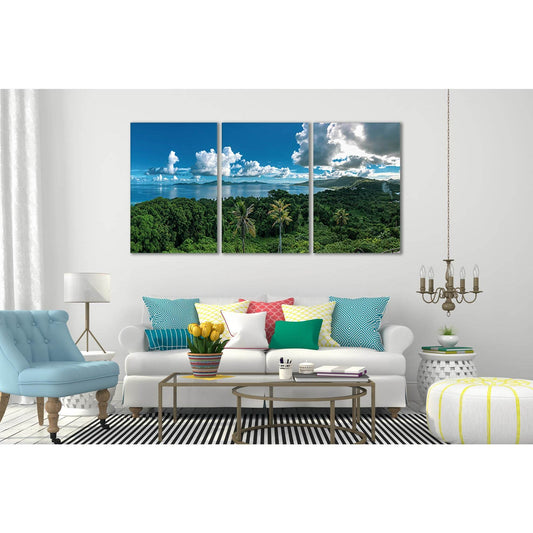 Tropical Island And Clouds №SL77 Ready to Hang Canvas PrintCanvas art arrives ready to hang, with hanging accessories included and no additional framing required. Every canvas print is hand-crafted, made on-demand at our workshop and expertly stretched ar