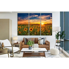 Sunflowers And Beautiful Sunset №SL221 Ready to Hang Canvas PrintCanvas art arrives ready to hang, with hanging accessories included and no additional framing required. Every canvas print is hand-crafted, made on-demand at our workshop and expertly stretc