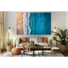Summer Seascape With Girl №SL143 Ready to Hang Canvas PrintCanvas art arrives ready to hang, with hanging accessories included and no additional framing required. Every canvas print is hand-crafted, made on-demand at our workshop and expertly stretched ar