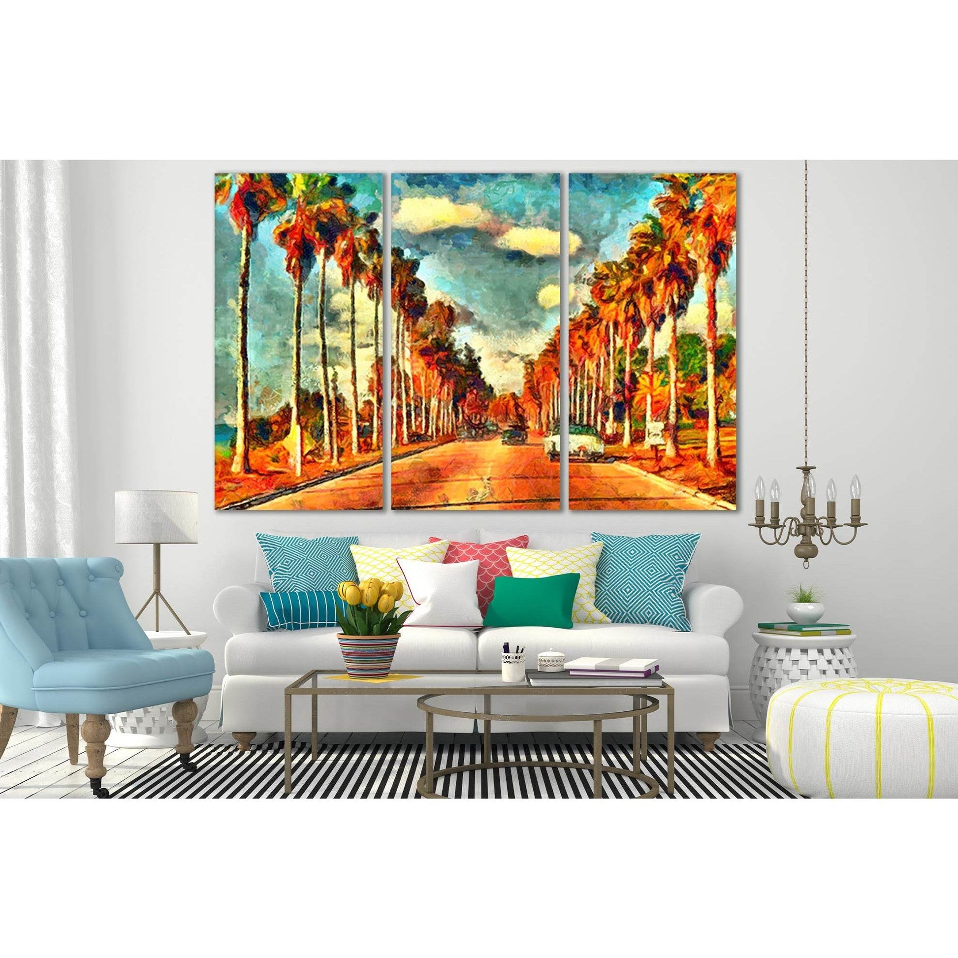 Vintage California View Oil Painting №SL587 Ready to Hang Canvas PrintCanvas art arrives ready to hang, with hanging accessories included and no additional framing required. Every canvas print is hand-crafted, made on-demand at our workshop and expertly s