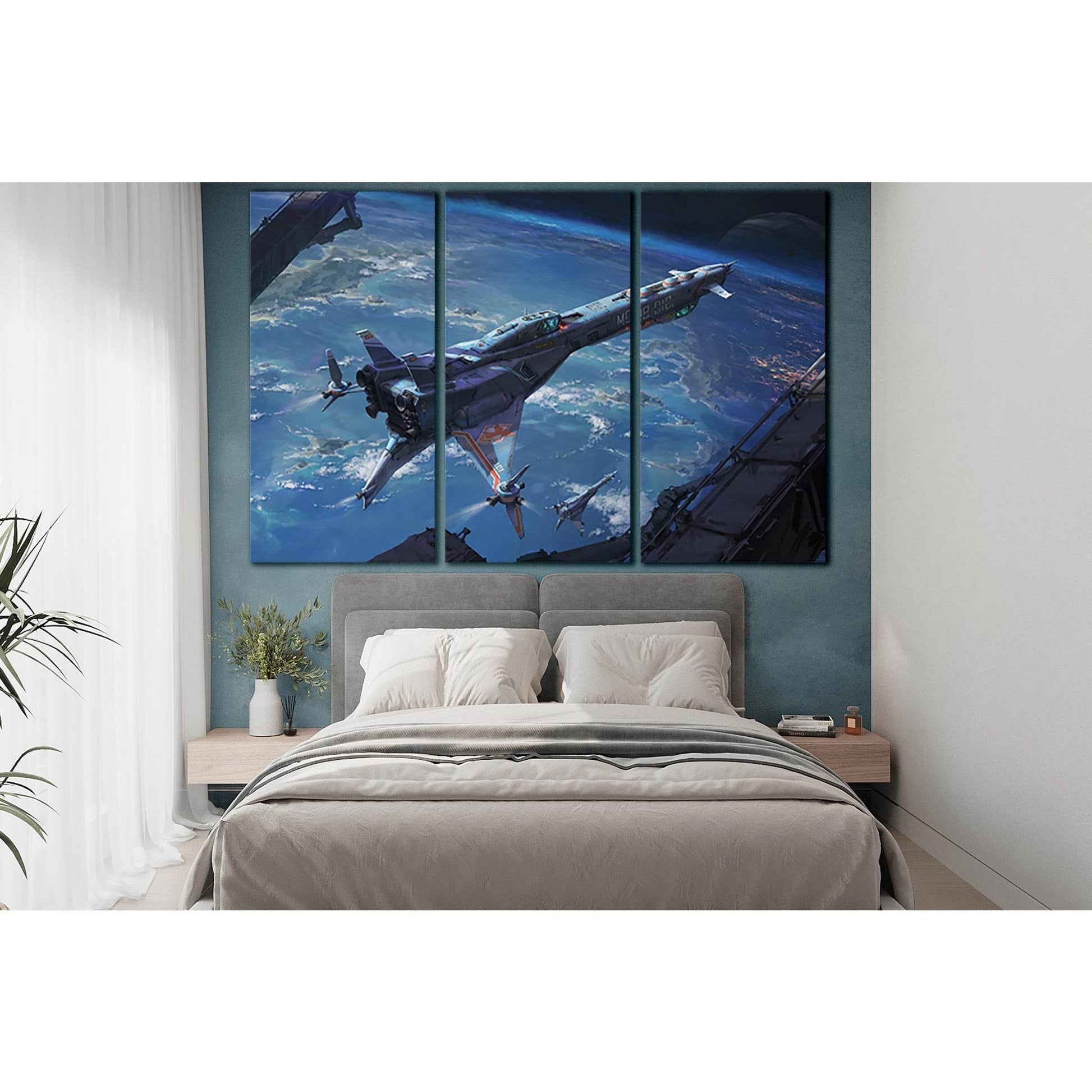 Expedition Spaceship №SL1293 Ready to Hang Canvas PrintCanvas art arrives ready to hang, with hanging accessories included and no additional framing required. Every canvas print is hand-crafted, made on-demand at our workshop and expertly stretched around