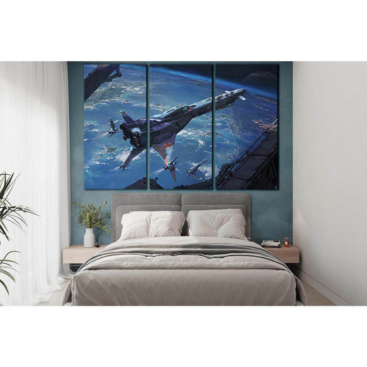 Expedition Spaceship №SL1293 Ready to Hang Canvas PrintCanvas art arrives ready to hang, with hanging accessories included and no additional framing required. Every canvas print is hand-crafted, made on-demand at our workshop and expertly stretched around
