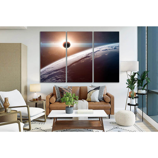 Solar Eclipse In Space №SL429 Ready to Hang Canvas PrintCanvas art arrives ready to hang, with hanging accessories included and no additional framing required. Every canvas print is hand-crafted, made on-demand at our workshop and expertly stretched aroun