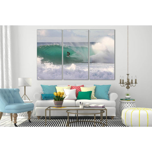 Surfer In The Foaming Water №SL82 Ready to Hang Canvas PrintCanvas art arrives ready to hang, with hanging accessories included and no additional framing required. Every canvas print is hand-crafted, made on-demand at our workshop and expertly stretched a