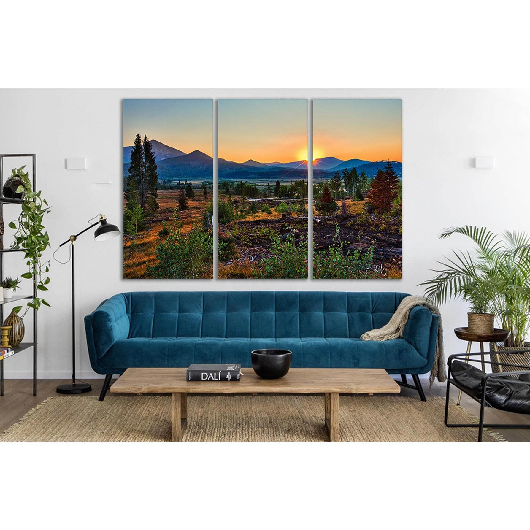 Sunrise Over Mountains №SL258 Ready to Hang Canvas PrintCanvas art arrives ready to hang, with hanging accessories included and no additional framing required. Every canvas print is hand-crafted, made on-demand at our workshop and expertly stretched aroun