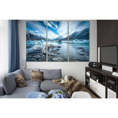 Polar Bear Mom With Baby №SL1023 Ready to Hang Canvas PrintFast traslate Icon translate Canvas art arrives ready to hang, with hanging accessories included and no additional framing required. Every canvas print is hand-crafted, made on-demand at our works
