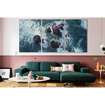 Sea Water And Rock №SL172 Ready to Hang Canvas PrintCanvas art arrives ready to hang, with hanging accessories included and no additional framing required. Every canvas print is hand-crafted, made on-demand at our workshop and expertly stretched around 10