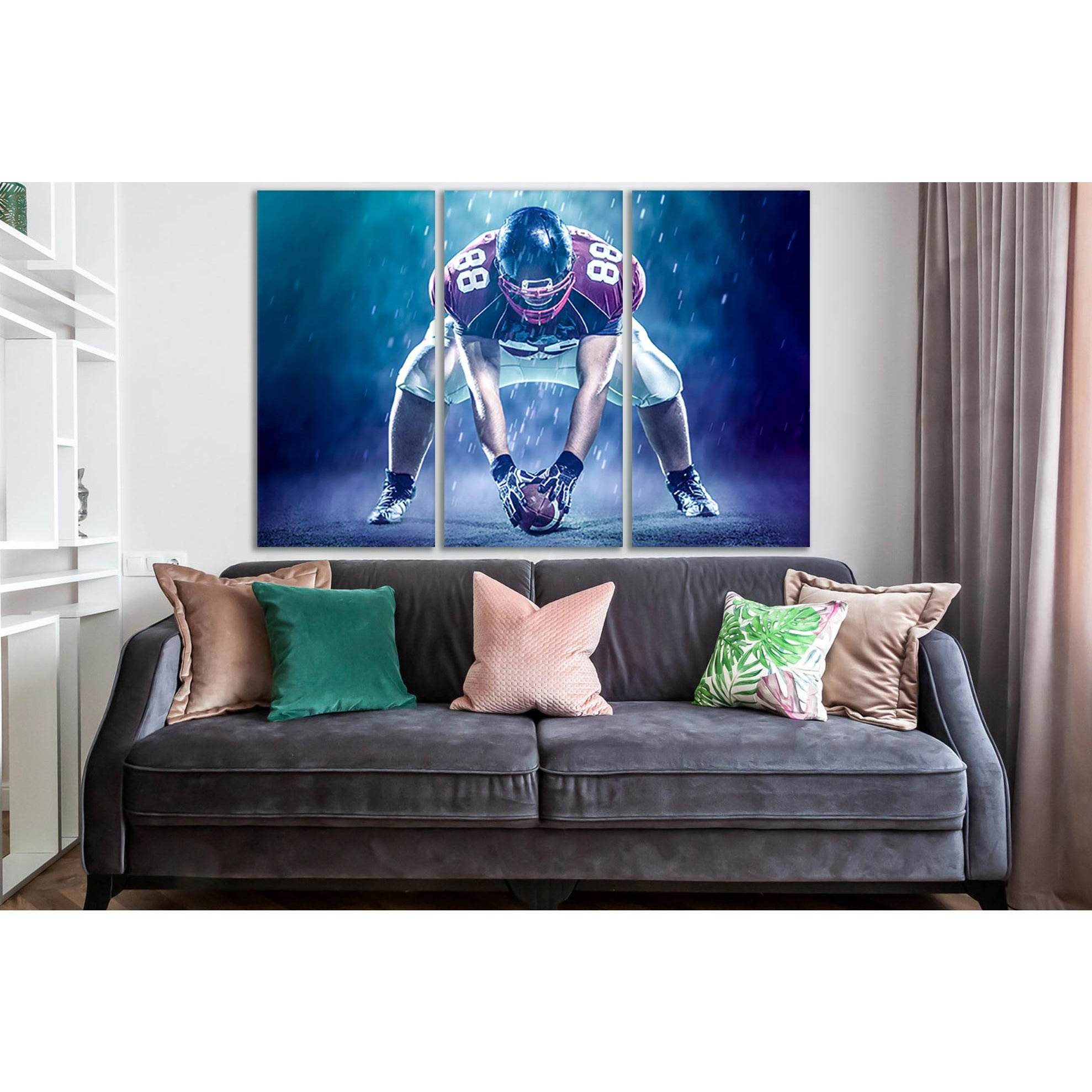 American Football Game Moment №SL916 Ready to Hang Canvas PrintCanvas art arrives ready to hang, with hanging accessories included and no additional framing required. Every canvas print is hand-crafted, made on-demand at our workshop and expertly stretche