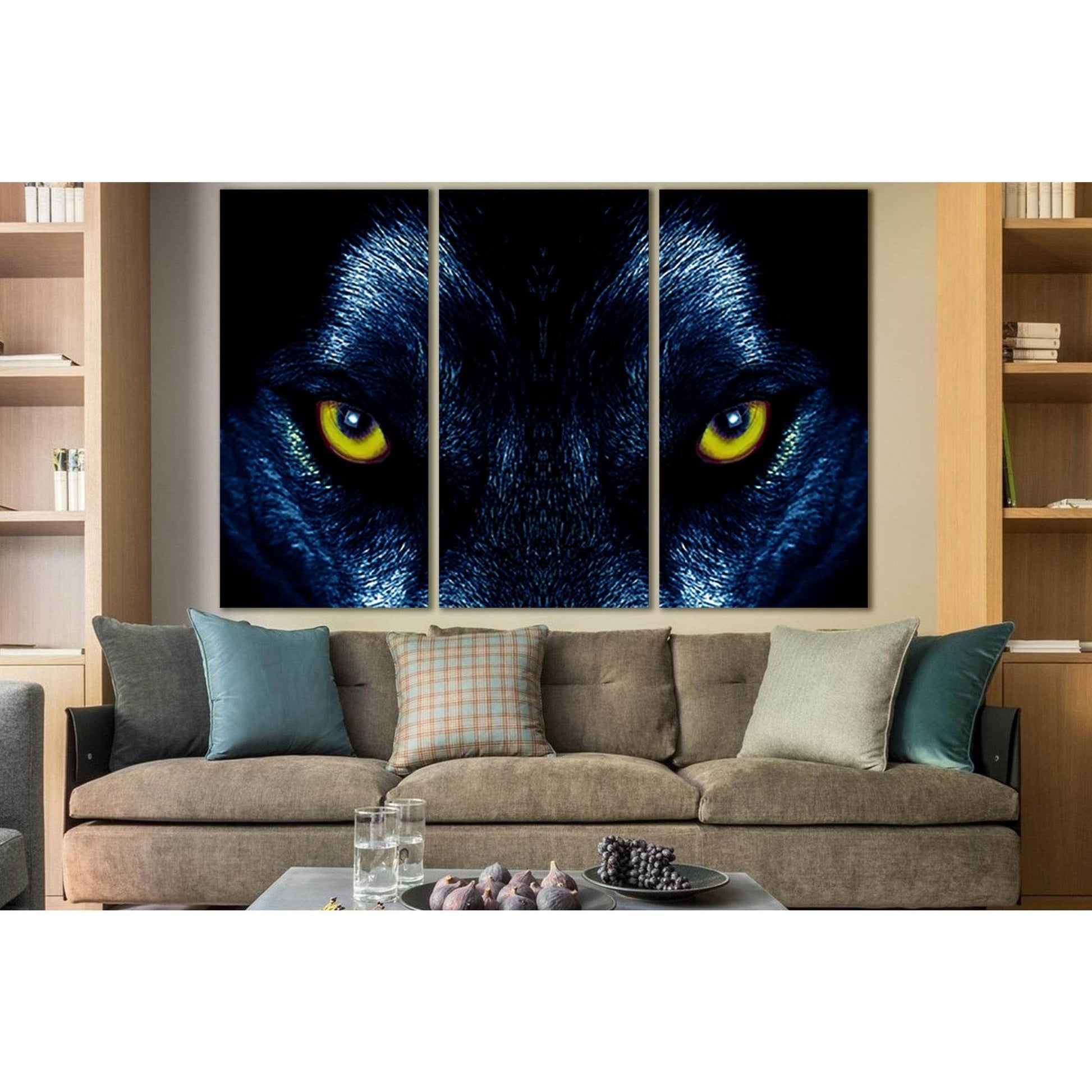 Black Wolf Gaze №SL1536 Ready to Hang Canvas PrintCanvas art arrives ready to hang, with hanging accessories included and no additional framing required. Every canvas print is hand-crafted, made on-demand at our workshop and expertly stretched around 100%