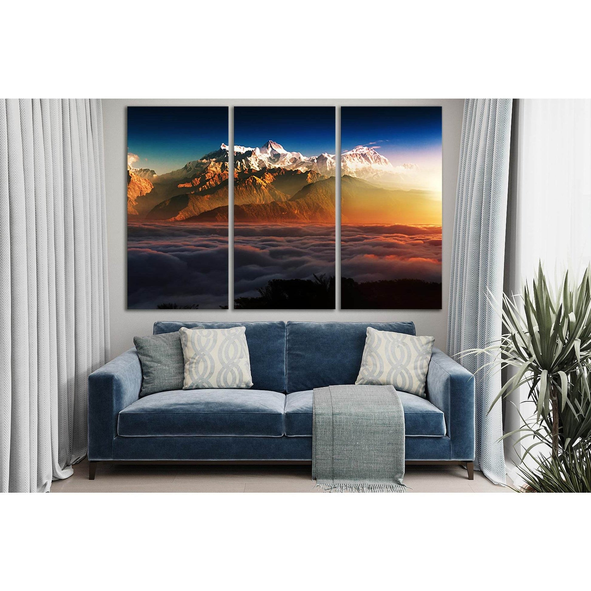 Mountains In Clouds №SL1590 Ready to Hang Canvas PrintCanvas art arrives ready to hang, with hanging accessories included and no additional framing required. Every canvas print is hand-crafted, made on-demand at our workshop and expertly stretched around