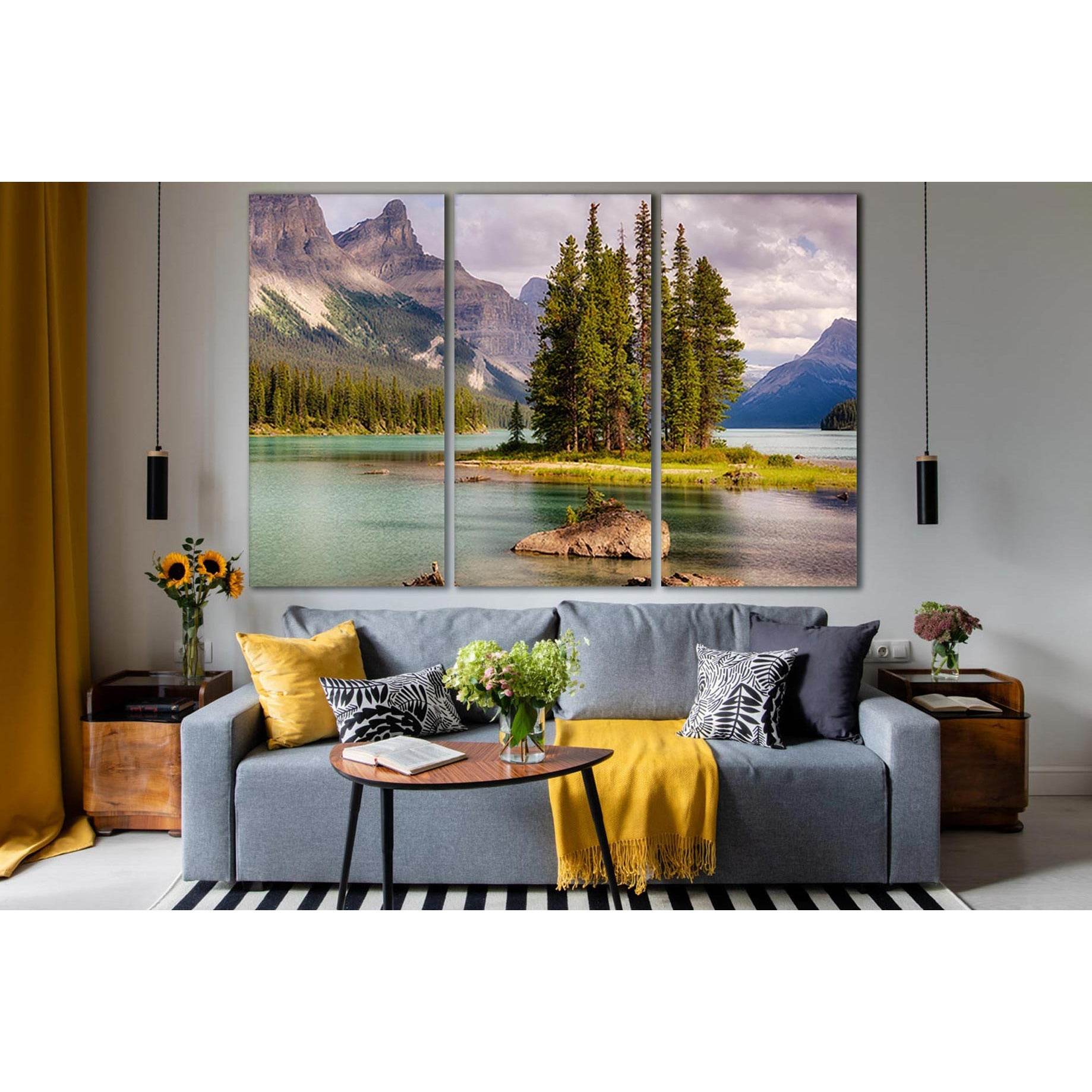 Conifers Between Rocks On The River №SL1060 Ready to Hang Canvas PrintCanvas art arrives ready to hang, with hanging accessories included and no additional framing required. Every canvas print is hand-crafted, made on-demand at our workshop and expertly s
