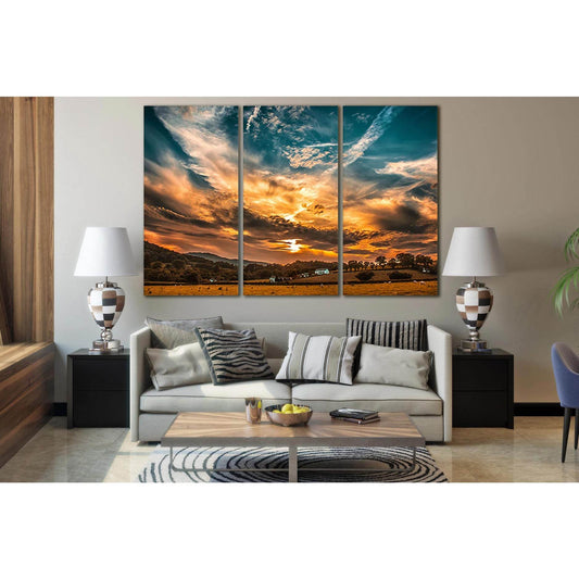 Sunset And Beautiful Sky №SL270 Ready to Hang Canvas PrintCanvas art arrives ready to hang, with hanging accessories included and no additional framing required. Every canvas print is hand-crafted, made on-demand at our workshop and expertly stretched aro