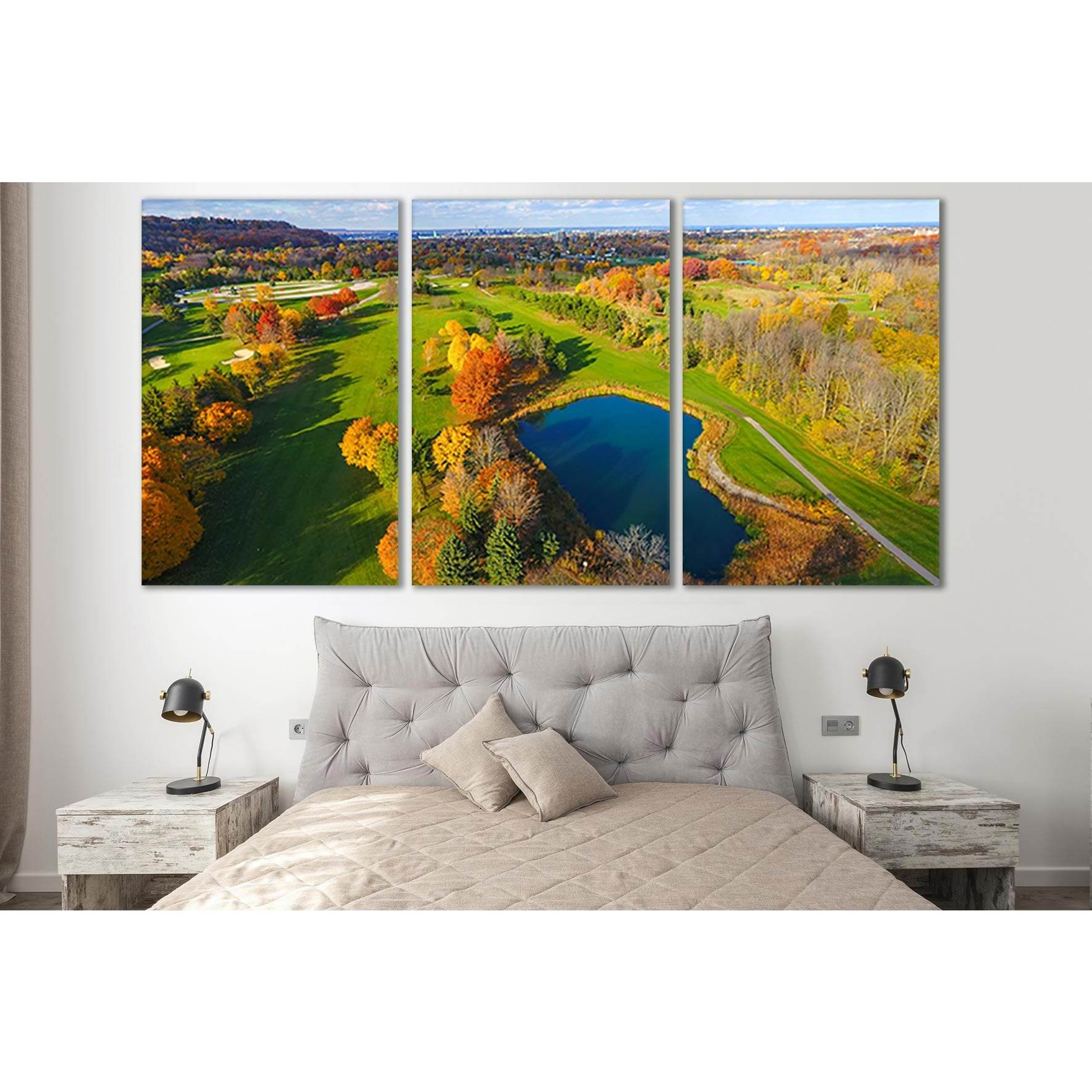 Golf Course In Hamilton On A Sunny Autumn №SL662 Ready to Hang Canvas PrintCanvas art arrives ready to hang, with hanging accessories included and no additional framing required. Every canvas print is hand-crafted, made on-demand at our workshop and exper