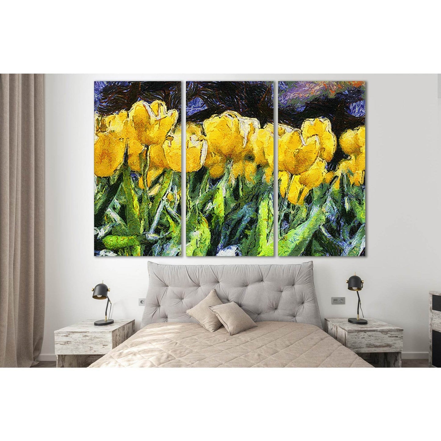 Yellow Tulips Oil Painting №SL568 Ready to Hang Canvas PrintCanvas art arrives ready to hang, with hanging accessories included and no additional framing required. Every canvas print is hand-crafted, made on-demand at our workshop and expertly stretched a