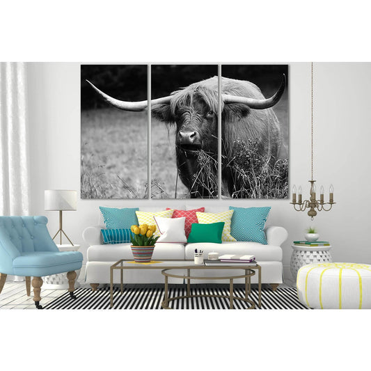 Highland Cow Black End White №SL867 Ready to Hang Canvas PrintCanvas art arrives ready to hang, with hanging accessories included and no additional framing required. Every canvas print is hand-crafted, made on-demand at our workshop and expertly stretched