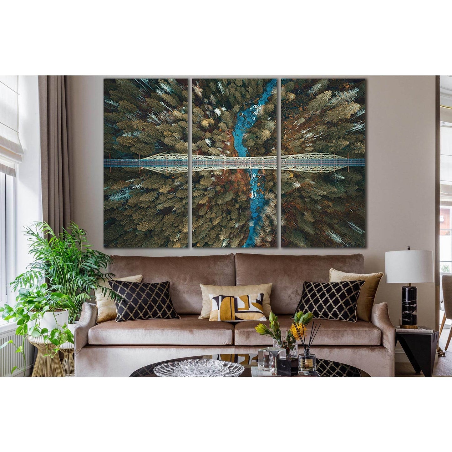 Railway Bridge Top View №SL1145 Ready to Hang Canvas PrintCanvas art arrives ready to hang, with hanging accessories included and no additional framing required. Every canvas print is hand-crafted, made on-demand at our workshop and expertly stretched aro