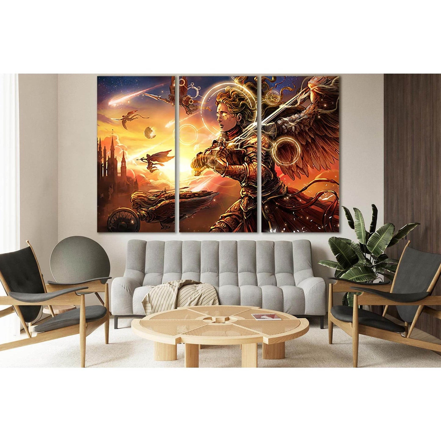 Angelic Army Flying Across The Sky №SL1242 Ready to Hang Canvas PrintCanvas art arrives ready to hang, with hanging accessories included and no additional framing required. Every canvas print is hand-crafted, made on-demand at our workshop and expertly st