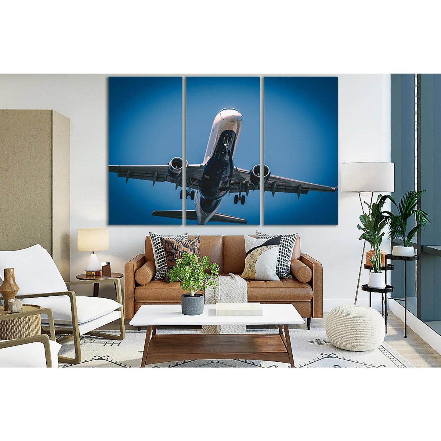 Airplane Under Blue Sky №SL768 Ready to Hang Canvas PrintCanvas art arrives ready to hang, with hanging accessories included and no additional framing required. Every canvas print is hand-crafted, made on-demand at our workshop and expertly stretched arou