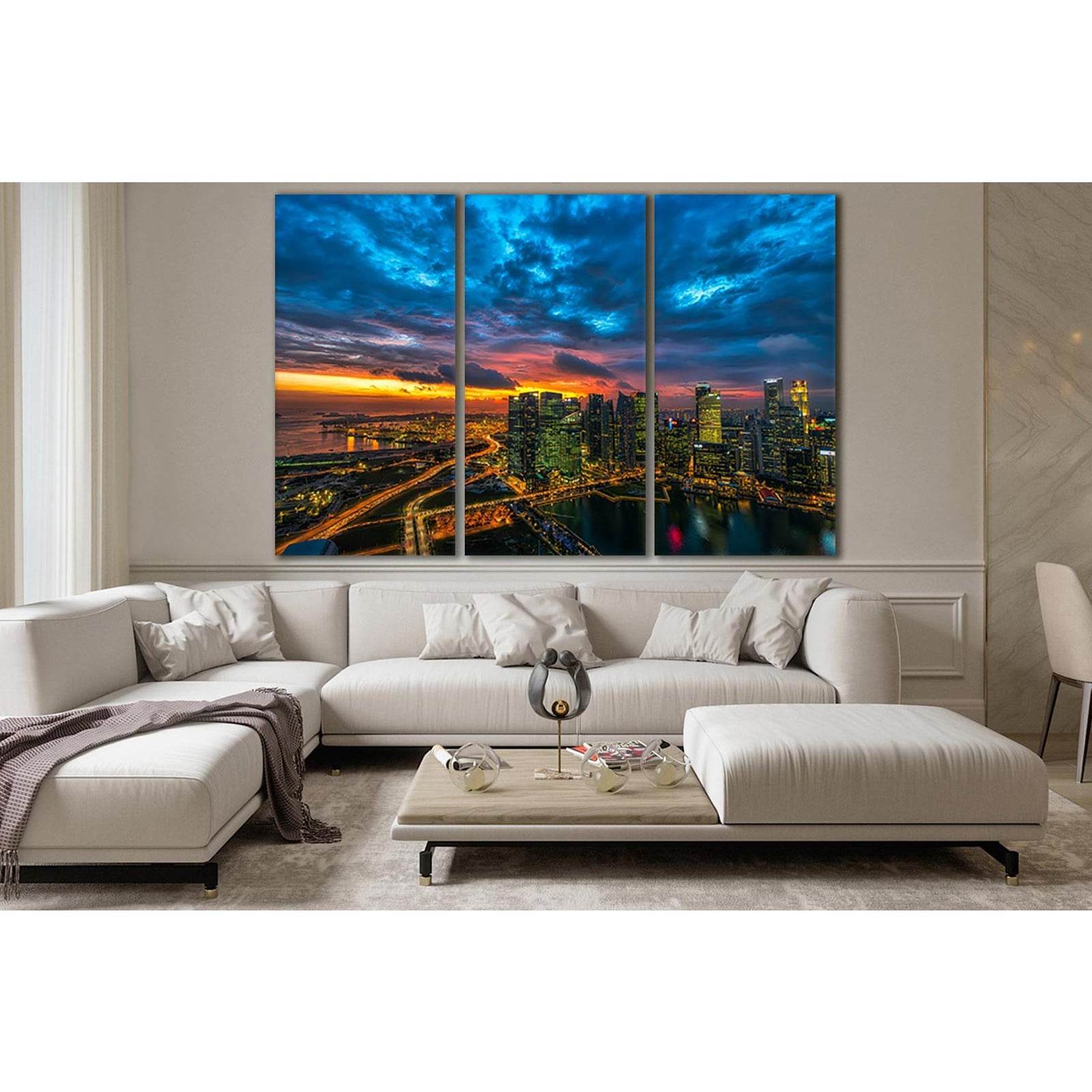 Beautiful Urban Sunset №SL335 Ready to Hang Canvas PrintCanvas art arrives ready to hang, with hanging accessories included and no additional framing required. Every canvas print is hand-crafted, made on-demand at our workshop and expertly stretched aroun