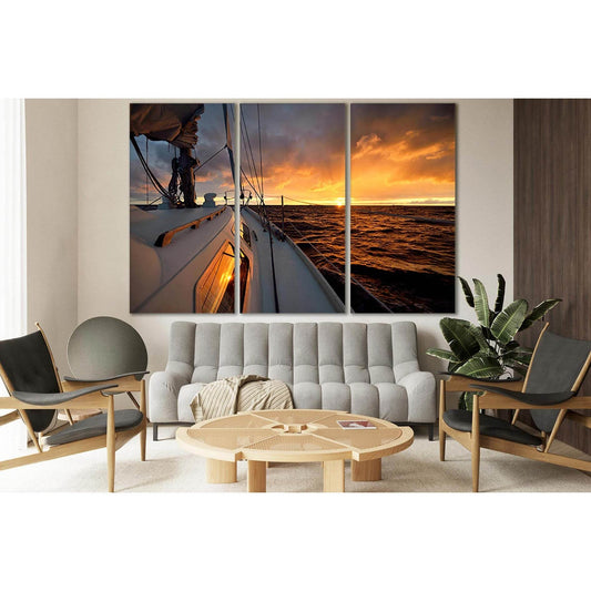 Yacht At Sunset №SL793 Ready to Hang Canvas PrintCanvas art arrives ready to hang, with hanging accessories included and no additional framing required. Every canvas print is hand-crafted, made on-demand at our workshop and expertly stretched around 100%
