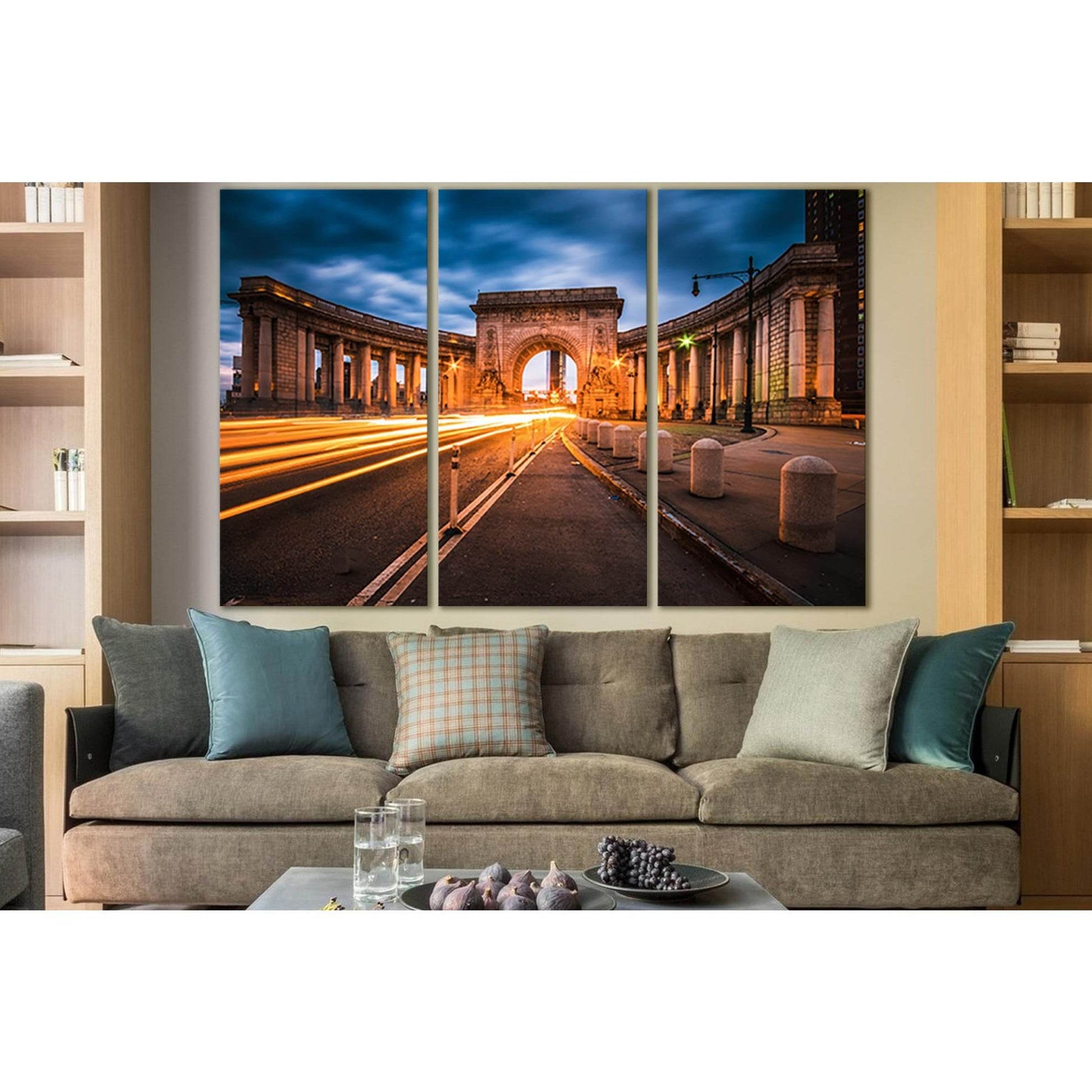 Manhattan Bridge Arch And Colonnade №SL1373 Ready to Hang Canvas PrintCanvas art arrives ready to hang, with hanging accessories included and no additional framing required. Every canvas print is hand-crafted, made on-demand at our workshop and expertly s