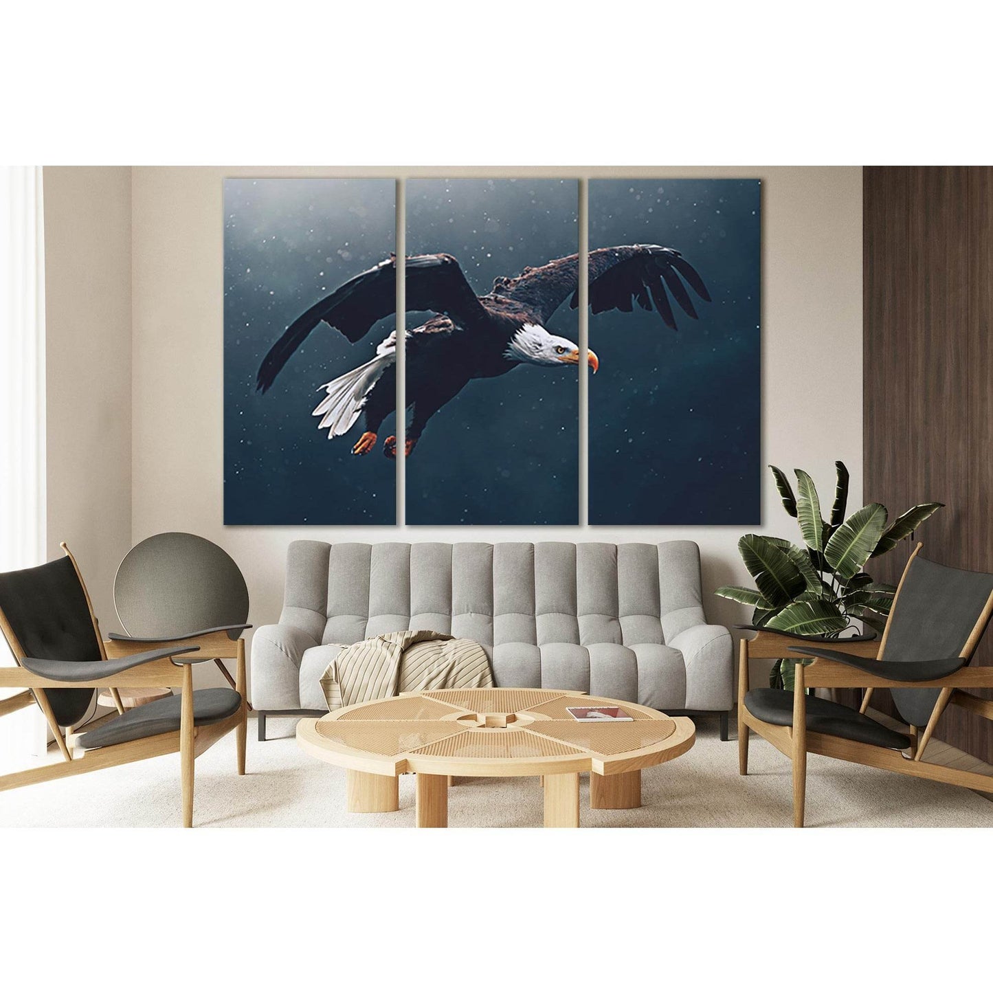 Flying Bald Eagle Wildlife №SL1543 Ready to Hang Canvas PrintCanvas art arrives ready to hang, with hanging accessories included and no additional framing required. Every canvas print is hand-crafted, made on-demand at our workshop and expertly stretched