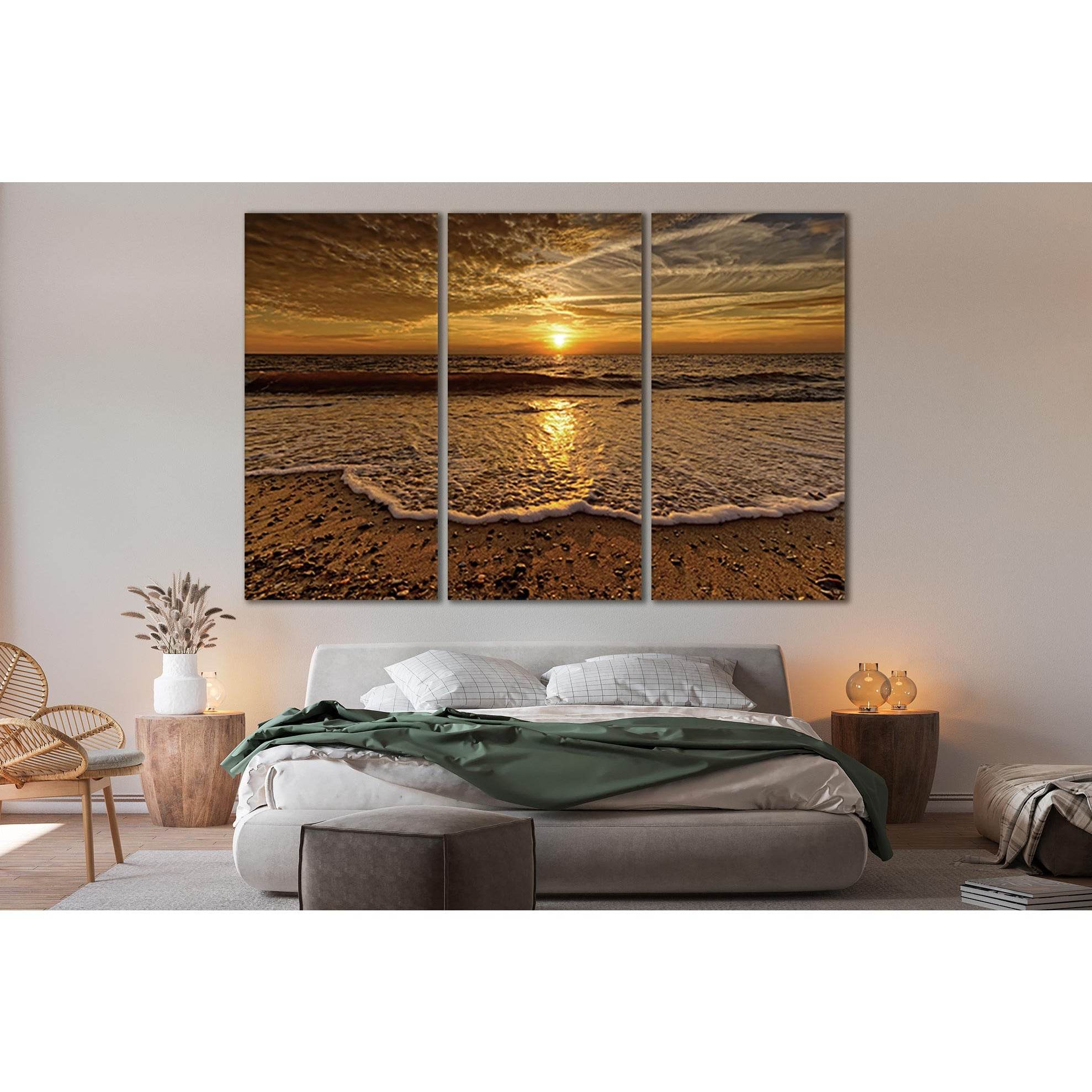 Unearthly Sea Sunset №SL111 Ready to Hang Canvas PrintCanvas art arrives ready to hang, with hanging accessories included and no additional framing required. Every canvas print is hand-crafted, made on-demand at our workshop and expertly stretched around