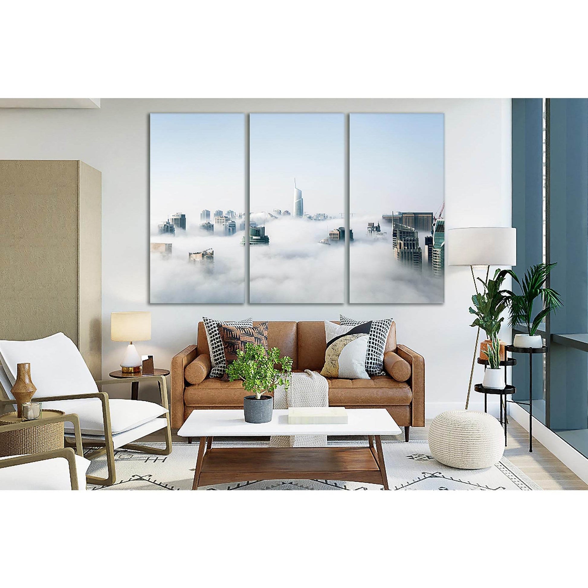 Foggy Morning View Of Cityscape №SL325 Ready to Hang Canvas PrintCanvas art arrives ready to hang, with hanging accessories included and no additional framing required. Every canvas print is hand-crafted, made on-demand at our workshop and expertly stretc