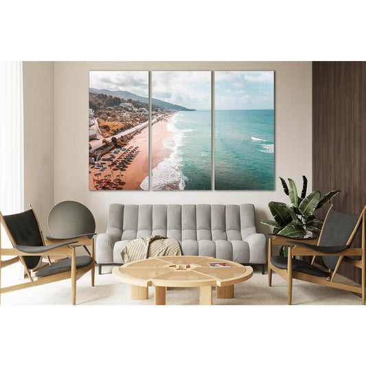 Umbrellas On Beach №SL94 Ready to Hang Canvas PrintCanvas art arrives ready to hang, with hanging accessories included and no additional framing required. Every canvas print is hand-crafted, made on-demand at our workshop and expertly stretched around 100