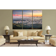 Beautiful Sunset And Clouds Over City №SL328 Ready to Hang Canvas PrintCanvas art arrives ready to hang, with hanging accessories included and no additional framing required. Every canvas print is hand-crafted, made on-demand at our workshop and expertly