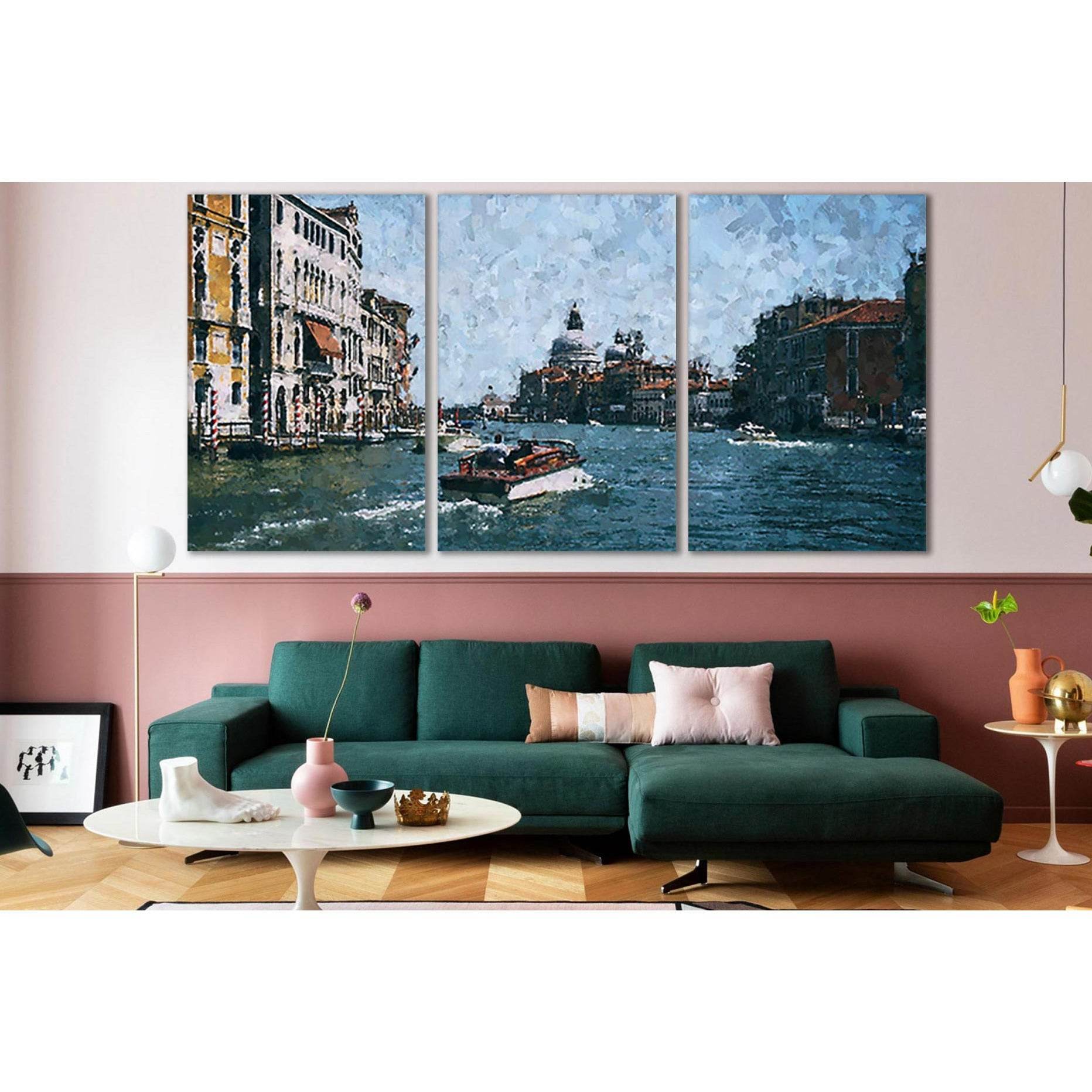 Oil Painting Boat Venice №SL566 Ready to Hang Canvas PrintCanvas art arrives ready to hang, with hanging accessories included and no additional framing required. Every canvas print is hand-crafted, made on-demand at our workshop and expertly stretched aro