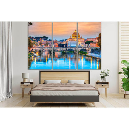 Stone Bridge In Rome №SL1129 Ready to Hang Canvas PrintCanvas art arrives ready to hang, with hanging accessories included and no additional framing required. Every canvas print is hand-crafted, made on-demand at our workshop and expertly stretched around