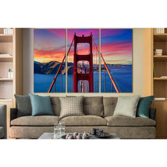 Golden Gate Bridge At Sunset №SL1124 Ready to Hang Canvas PrintCanvas art arrives ready to hang, with hanging accessories included and no additional framing required. Every canvas print is hand-crafted, made on-demand at our workshop and expertly stretche