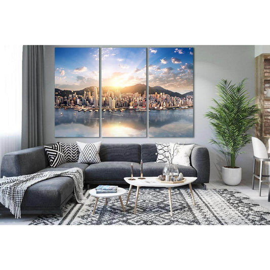 Hong Kong Cityscape Morning №SL1459 Ready to Hang Canvas PrintCanvas art arrives ready to hang, with hanging accessories included and no additional framing required. Every canvas print is hand-crafted, made on-demand at our workshop and expertly stretched