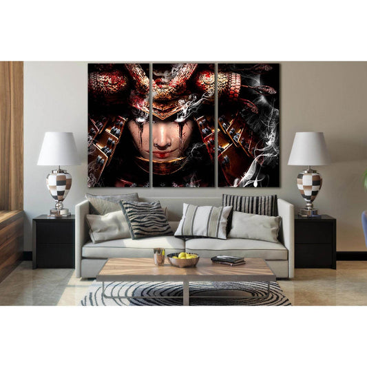 Samurai Woman With White Eyes №SL1254 Ready to Hang Canvas PrintCanvas art arrives ready to hang, with hanging accessories included and no additional framing required. Every canvas print is hand-crafted, made on-demand at our workshop and expertly stretch
