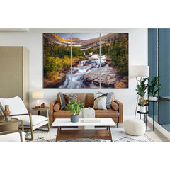 Waterfall Montana Runoff №SL459 Ready to Hang Canvas PrintCanvas art arrives ready to hang, with hanging accessories included and no additional framing required. Every canvas print is hand-crafted, made on-demand at our workshop and expertly stretched aro