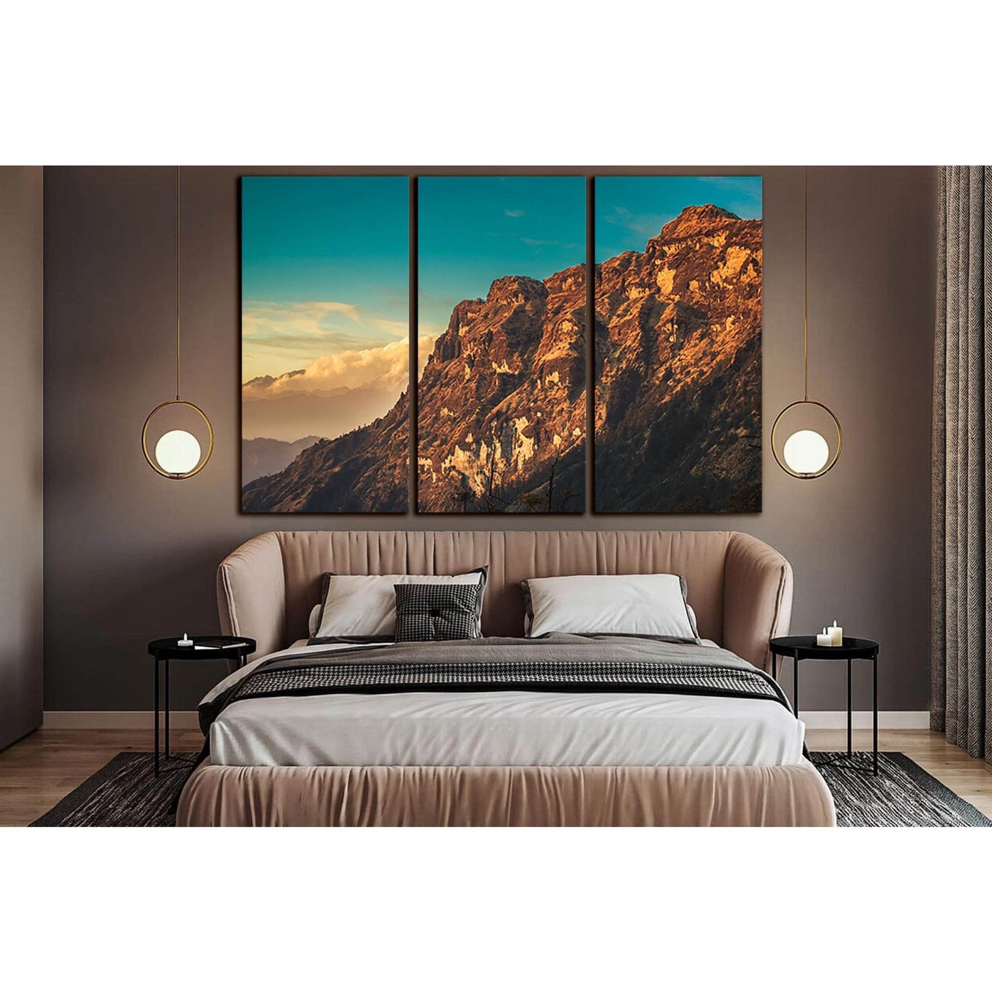 Mountains Snow And Clouds Landscape №SL1588 Ready to Hang Canvas PrintCanvas art arrives ready to hang, with hanging accessories included and no additional framing required. Every canvas print is hand-crafted, made on-demand at our workshop and expertly s