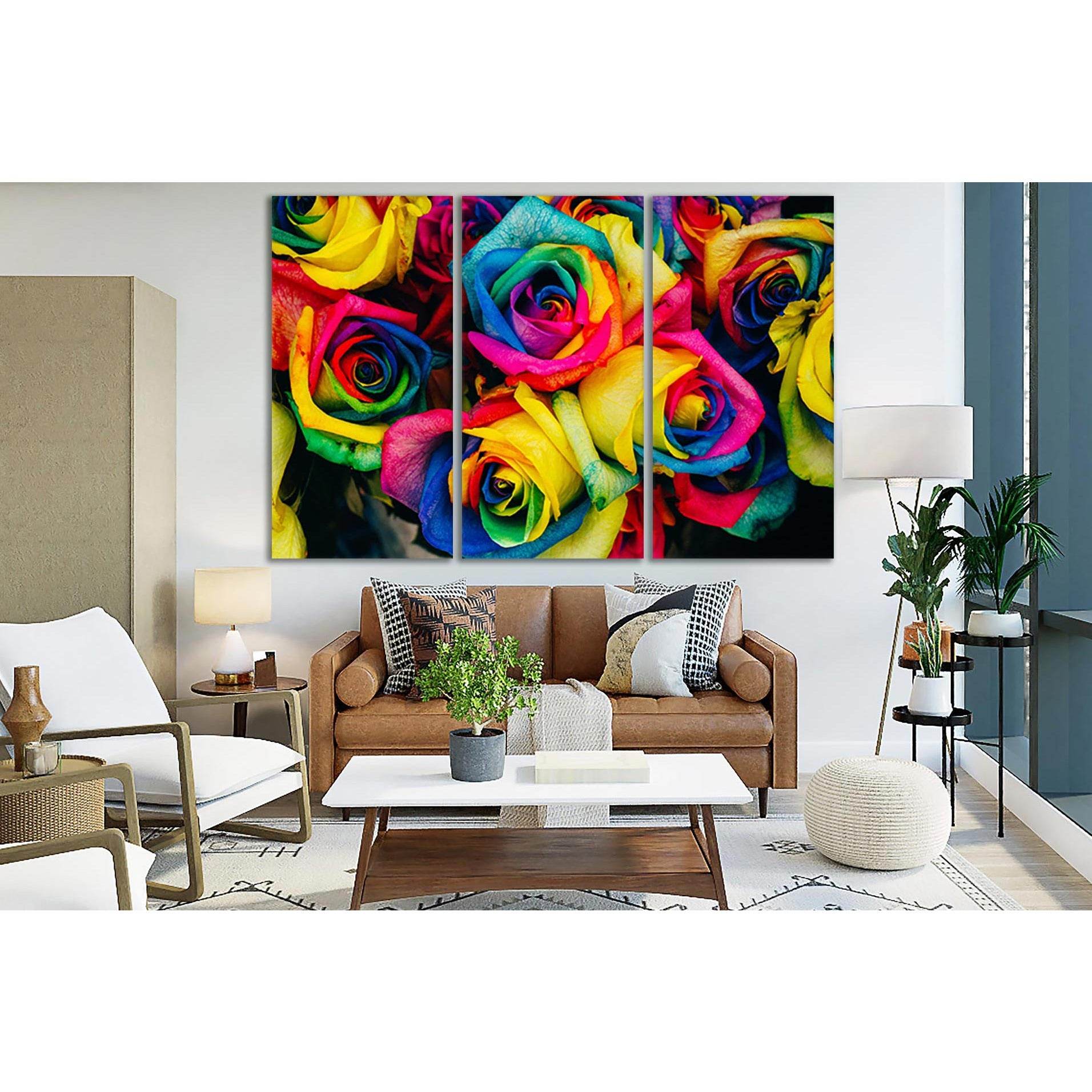 Background Of Colored Roses №SL700 Ready to Hang Canvas PrintCanvas art arrives ready to hang, with hanging accessories included and no additional framing required. Every canvas print is hand-crafted, made on-demand at our workshop and expertly stretched